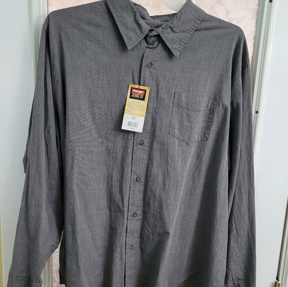 NWT Two Wranglers Jeans Button-up Shirt - Picture 6 of 8